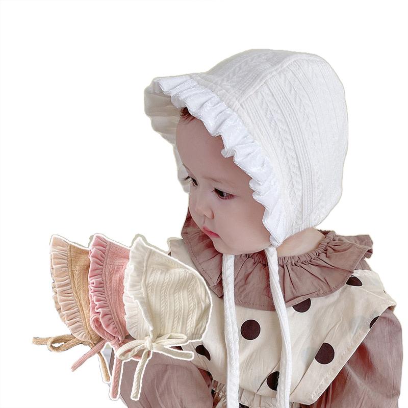  Mũ Len Có Bèo Nhún Hoạt Hình Cho Bé Mũ Cotton Mềm Màu Trơn Cho Trẻ Sơ Sinh Và Bé Gái Mũ Bảo Vệ Tai Mũ Mùa Thu Ấm Áp Có Ren Cho Trẻ Mới Biết Đi Mũ Xô Mũ Lưỡi Trai 