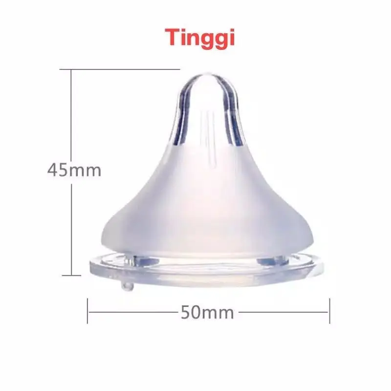 Nipple Pigeon Wide Neck 5 cm Bayi - BPA Free, Permukaan Bertekstur, Bentuk Dot yang Lebar