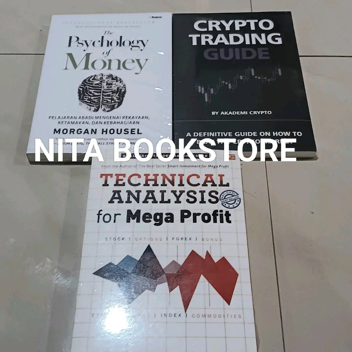 PAKET 3 BUKU THE PYCHOLOGY OF MONEY -THE PRINCIPLE OF POWER - TECHNICAL ANALISIS KERTAS BOOKPAPER