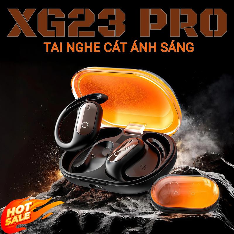  XG23 PRO Tai nghe cát phát sáng Tai nghe OWS mở tai phát sáng Âm thanh stereo HiFi Khử tiếng ồn thể thao Điều khiển cảm ứng Chống nước IPX5 Bluetooth 5.4 Đeo nhẹ nhàng Không đau 