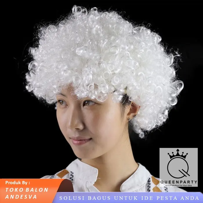 Wig kribo / Rambut Palsu Kribo Allsize / Wig Badut / wig costplay / Rambut Badud / Rambut Kribo Palsu wig 8