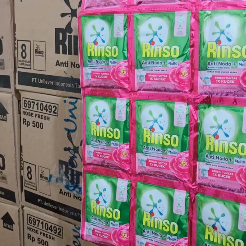 Rinso Cair - isi 30 sachet - kemasan renceng - isi 18 ml - pembersih pakaian- Warna RANDOM 1