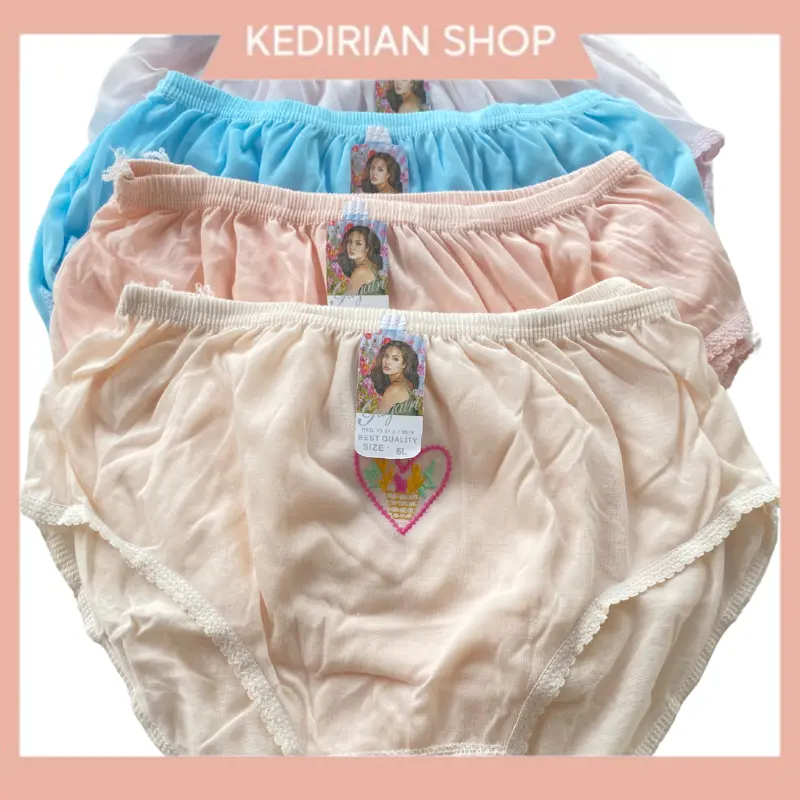 PAKET ISI 3 Celana Dalam Wanita Motif Bordir Nyaman Cantik Berbagai macam ukuran [ S, M, L, XL, 3L, 4L]