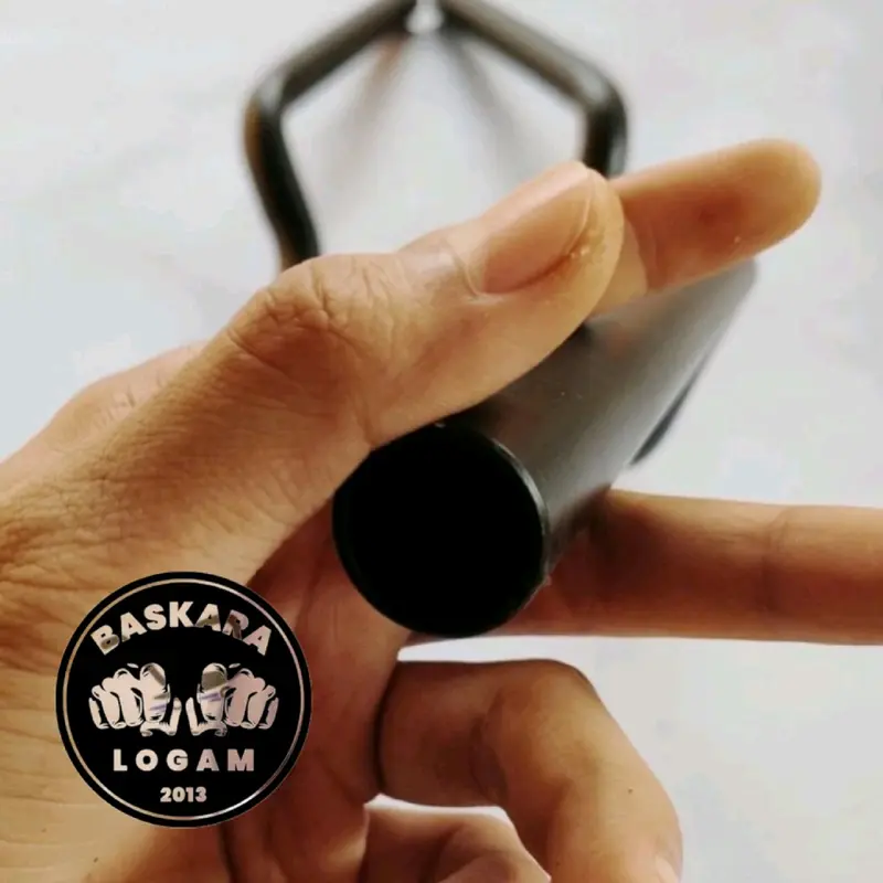 Stang Pendek Sepeda Listrik Variasi Stir Hitam Bahan Tebal 7