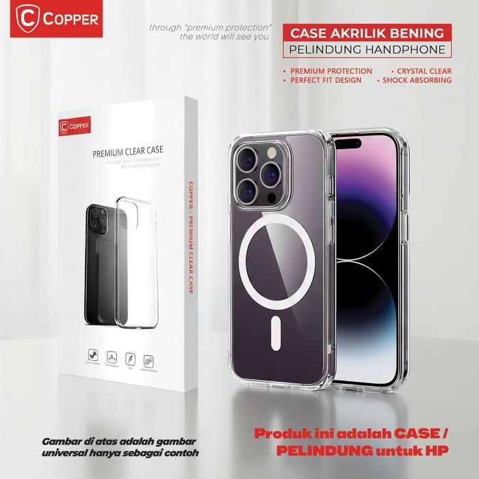 Gambar Copper Acrylic Bening/Clear -Support Wireless - Kompatibel Untuk iPhone 13 Pro Max Mini - IPHONE 13 MINI dari Copper Samarinda Official Kota Samarinda Tokopedia