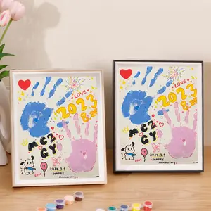 Perlengkapan Melukis Tangan DIY Bingkai foto lukisan tangan Hadiah kenang-kenangan untuk pasangan