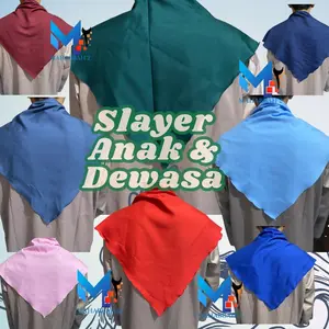 Slayer Syal Segitiga Bandana Polos Premium Anak Dan Dewasa