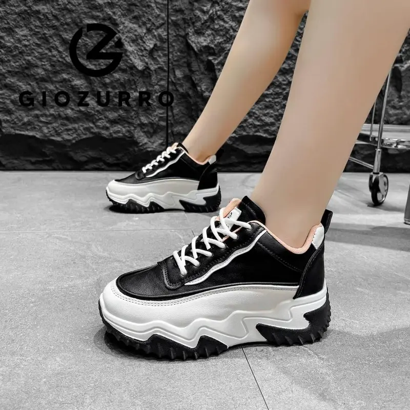 GIOZURRO SEPATU WANITA SNEAKER WANITA TERBARU GZ8008 Sepatu Boots Wanita Sportif Ringan Casual Hitam Shoes Putih Olahraga 4
