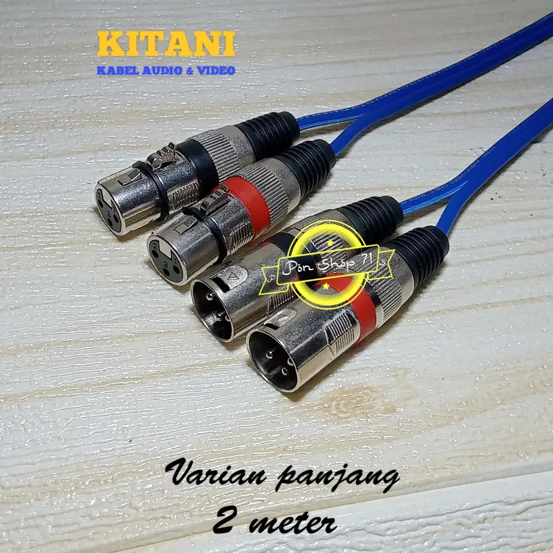 Kabel Audio Mixer Power Canon XLR Female To Canon XLR XLR Male 1 set -50 Cm Accessories Speaker 4