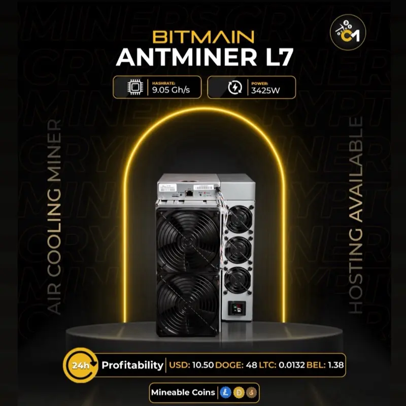 Bitmain Antminer L7 (9.3 Ghs ) Doge Ltc Miner