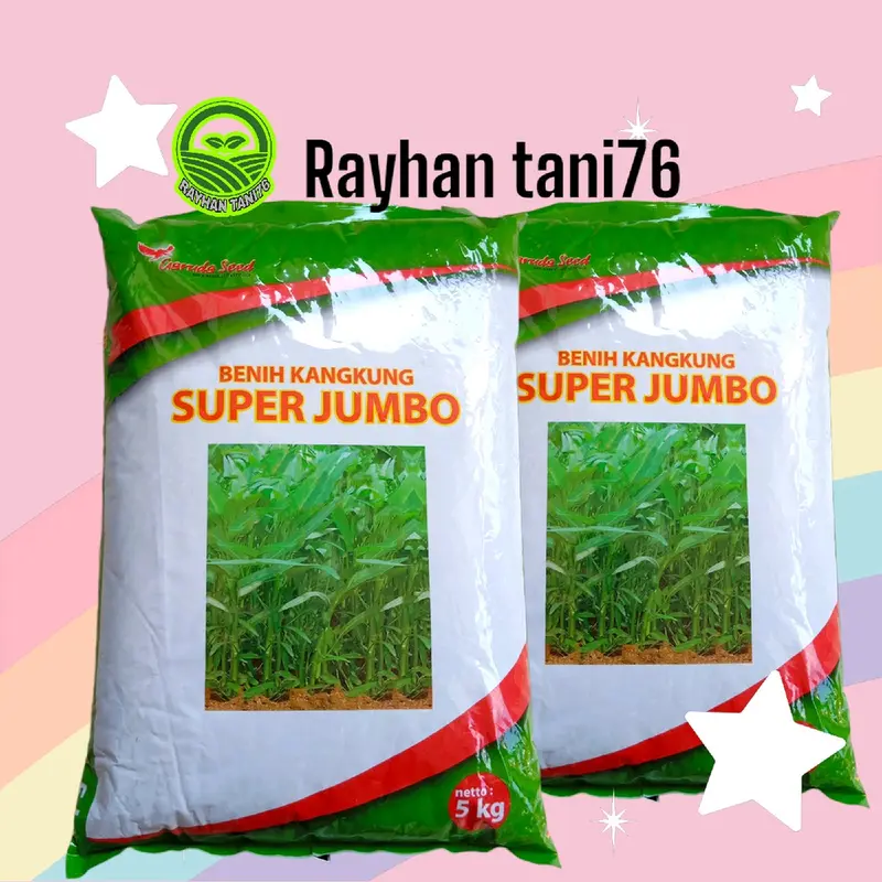Benih Kangkung Super Jumbo 5Kg Garuda Seed Rajawali Berdaun Lebar 1