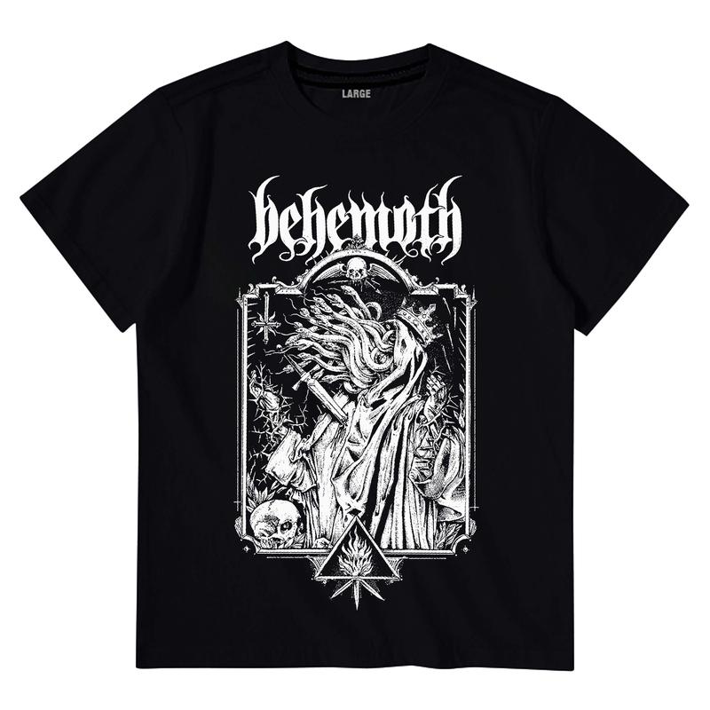BAJU KAOS ANAK DISTRO BAND BEHEMOTH GHOST COTTON 24S HITAM UNISEX Fashion 0