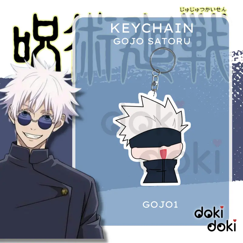 GANTUNGAN KUNCI ANIME KEYCHAIN GOJO SATORU JUJUTSU KAISEN 1