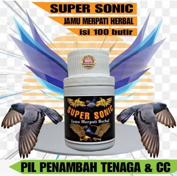 Jamu Merpati Balap SUPER SONIC ISI 100 Pil Hitam ferfect power and speed setut kencang raja sprint tembak door giring Keket epite99