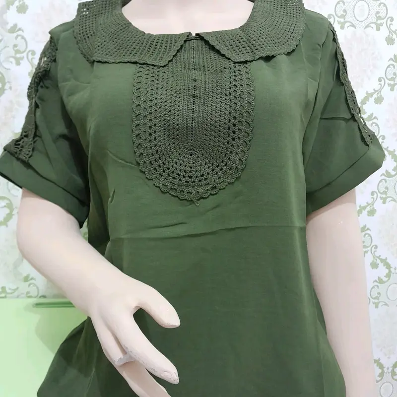 BLUS KATUN IMPORT TERBARU KOMBINASI RENDA 2