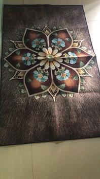 Product Review of RAJA - Karpet Lantai Eropa Anti Slip Bahan Polyester Alas Karet Motif Estetik Karpet Ruang Tamu Modern Carpet from S**️ 3