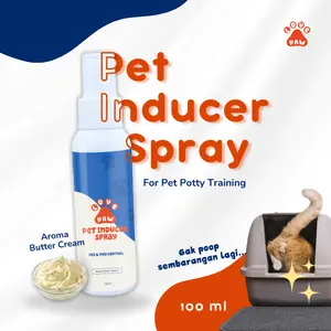 Love Paw - Spray Untuk Melatih Pipis Dan Pup Kucing Hewan Peliharaan 100ml - Pet Inducer Pee & Pop Training Spray hewan peliharaan spray perlengkapan kucing peralatan kucing kucing asli pet odor anti kucing pup pipis sembarangan penghila