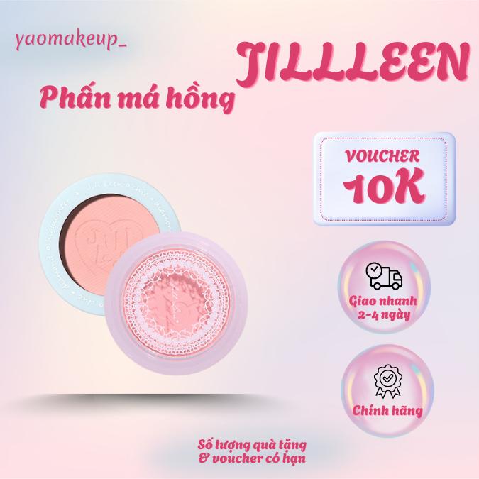 Phấn Má Hồng JILL LEEN Màu Lấp Lánh Chất Lì Chống Thấm Nước Làm Sáng Da Nội Địa Trung Mỹ Phẩm Cosmetic Trang Điểm Nữ Women