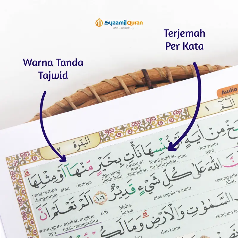 Mushaf Besar Al Quran Per Juz Ukuran A4 Jumbo Tajwid Terjemahan Per Kata Syaamil Quran 1