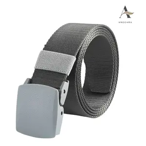 Ikat Pinggang Pria Bahan Nylon Kanvas Premium Sabuk Gesper Belt Aksesoris Fashion Awet Berkualitas