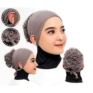 Inner Turkey Lubang Telinga Cepol Anti Budeg Ciput Cepol Renda Ciput Inner Turki  Spandex Premium Mix Brukat