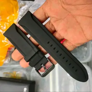 Tali Jam Tangan Karet Silikon Lembut Ukuran 22 24 Mm Watch Watches