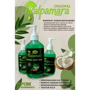 Sabun Cair Nalpamara 500ml-Sabun Viral Arab Halal Bpom Sabun Herbal Mencerahkan Kulit