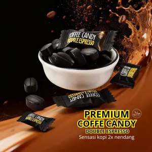 Coffee Candy Double Espresso Lebih Berasa Aroma Kopi Lezat Dan Intens Cocok Untuk Pencinta Kopi Isi 24pcs 48pcs 100pcs 150pcs Rasa Kaya Aroma Tajam