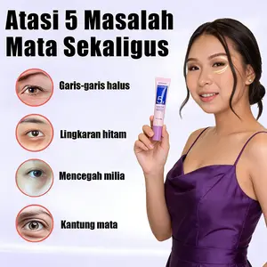 Krim Mata 5x Retinol - Mengangkat Kulit Sekitar Mata + Mengurangi Lingkaran Hitam, Cocok untuk Seluruh Wajah (Menghilangkan Kerutan Halus, Kantung Mata, Lingkaran Hitam). Solusi Cepat untuk Kantung Mata Kendur