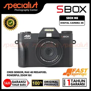 SBOX Digital Camera M8 4K Ultra HD Macro Lens