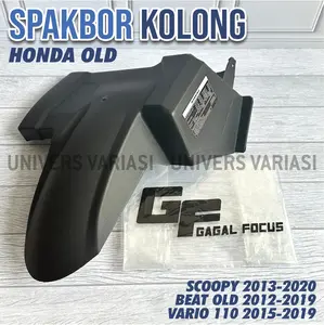 SPAKBOR KOLONG BELAKANG MOTOR HONDA HUGGER AIRBLADE KOLONG UNTUK MOTOR HONDA BEAT OLD FI ESP STREET 2013 - 2019 SCOOPY FI VARIO 110 2015 2016 2017 2018 2019 PEMASANGAN PNP PLUG AND PLAY PRESISI BAHAN PLASTIK ABS HARGA SATUAN HUGGER SPAKBOR KOLONG