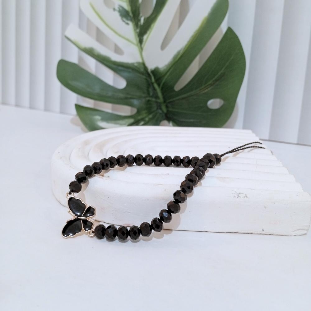 Gelang Kristal Kupu-Kupu Gelang Aksesoris Cantk & Elegan
