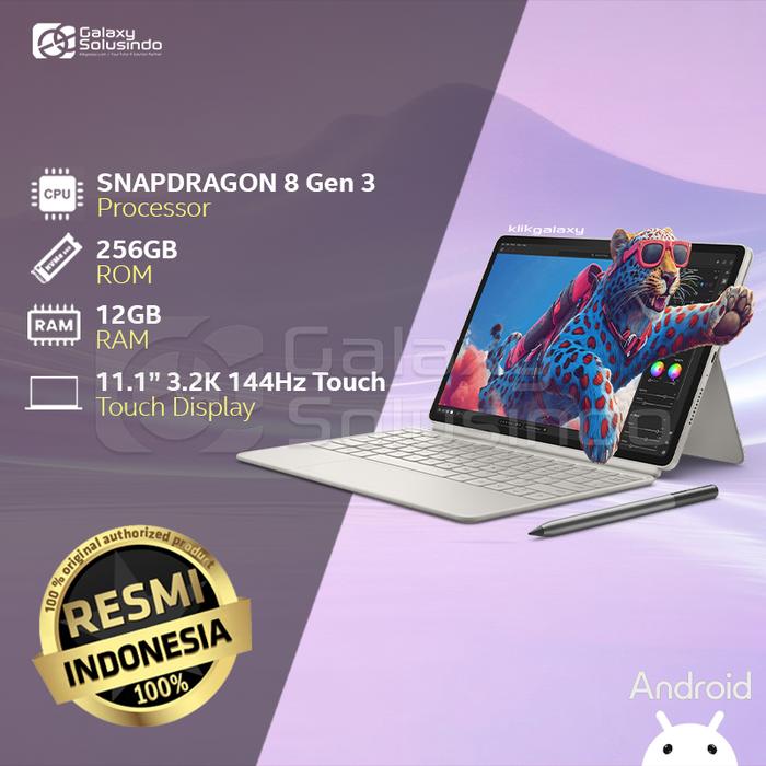 Gambar LENOVO YOGA TAB 75ID - 11.1 Inch Snapdragon 8 Gen 3 256GB ROM 12GB RAM - Seashell Tablet dari Lenovo Authorized Store Malang Kota Malang Tokopedia