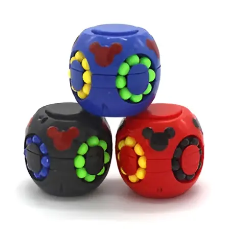 Mainan Anak Little Magic Bean Top / Magic bean cube, fingertip top, magic bean combination, round shape bisa COD Permainan Games Toys 7