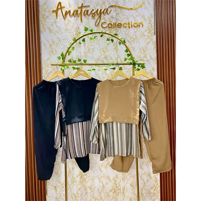 Setelan Wanita Mewah Rompi Elegan - Brand Name - Celana 1