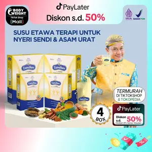 Etawasure  [Paket Hemat 4 Box 1kg] Susu kemasan 250gram/box Resmi BPOM - Susu Untuk Therapy Tulang dan Sendi - Susu Etawasure rasa Jahe Atasi Kesemutan dan Kebas - kebas - Susu Etawasure Original
