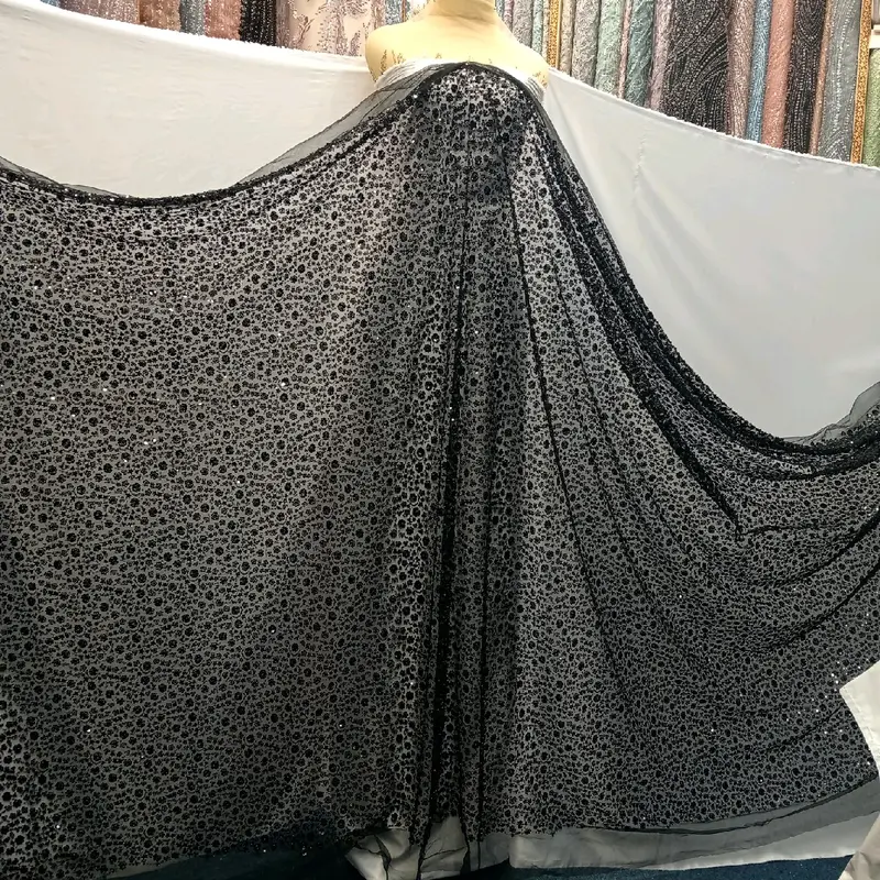 Tile payet bahan kebaya motif terbaru ( Harga permeter 1m ) 3