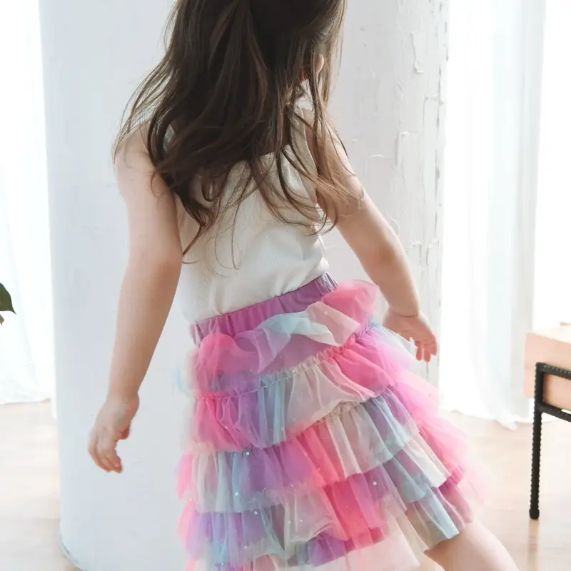 Angel Blush Kids Tulle Skirt (Dark)