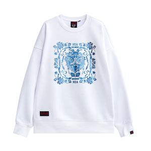 เสื้อฮู้ดพิมพ์ลาย คอกลม HEA Unisex พลัสไซส์ ทรงพอดีตัว สไตล์สตรีท ขายดีที่สุด คอกลม ทรงหลวม มาใหม่ เหมาะสำหรับเล่นกีฬา