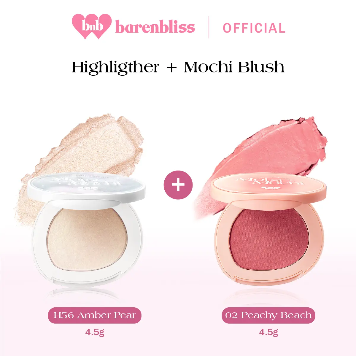 Mochi Highlighter H56 + Mochi Blush 02