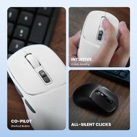 Gambar Rexus Nava Pro Q15 Mouse Office Wireless Silent Click Ergonomic Shape with Co-Pilot - Black dari Starcomp Semarang Kota Semarang 2 Tokopedia