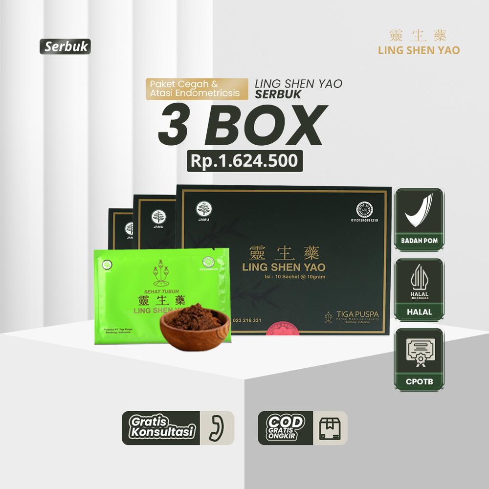 Obat Miom Herbal | Ling Shen Yao | Kanker Kista Miom | Serbuk - serbuk