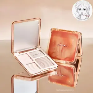 【Buy One Get One Free】 [READY ORI] JudyDoll Contour Highlighter Bronzer Palette JudyDoll Countur JudyDoll Face Palette dan dagu untuk efek pelangsingan JQJED