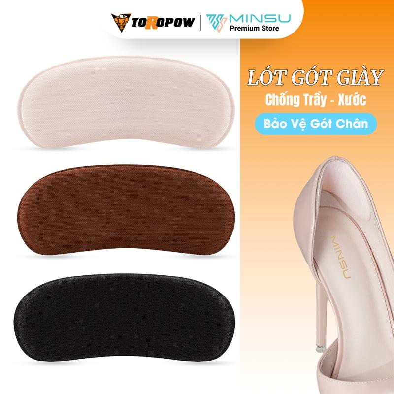 Miếng Dán Lót Gót Giày Chống Trượt MINSU M5516 Lót Đệm Bảo Vệ, Chống Trầy, Rớt Gót Chân,Giảm Size Giày Cao Gót Bị Rộng Chuyên Cho Giày Cao Gót, Thể Thao Sneaker Nam Nữ