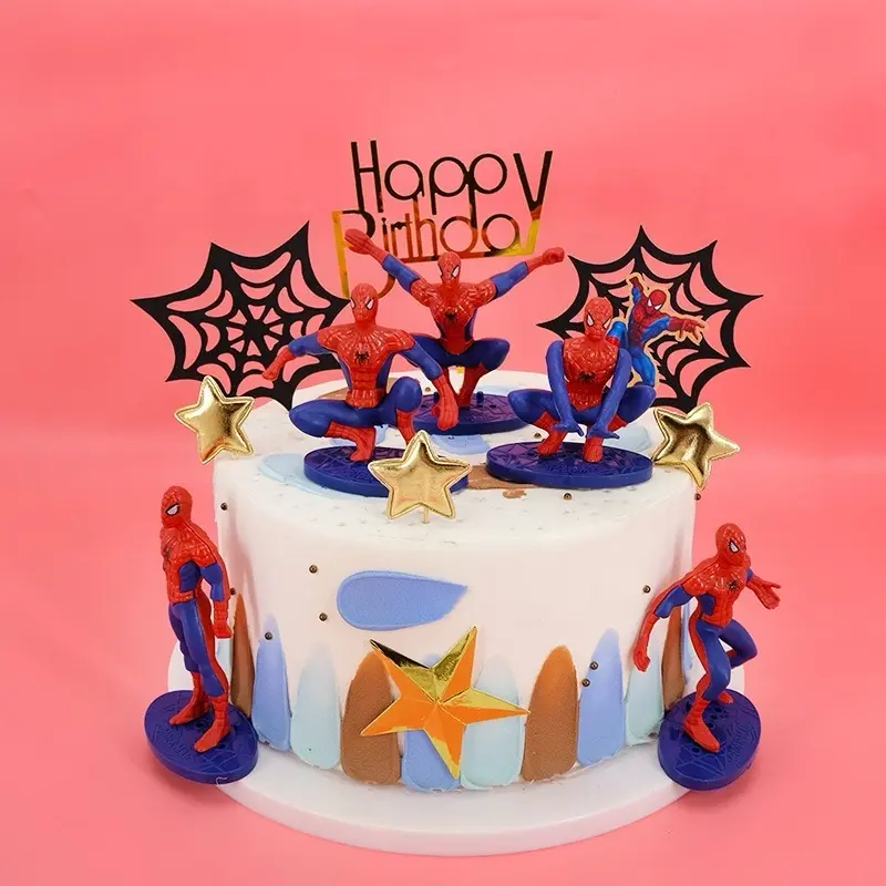 Topper spiderman hiasan kue toper spiderman Cake 0