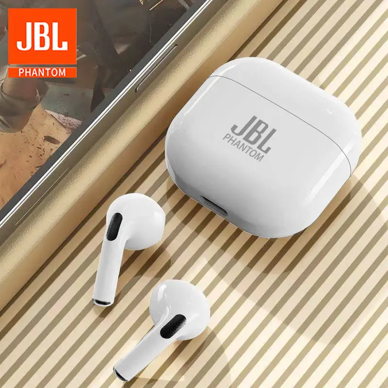 JBL Phantom Original TWS Headset Bluetooth Nirkabel Bluetooth 5.3 Earphone Earbud Olahraga Headset Musik Sentuh Cerdas Untuk Semua Ponsel Pintar