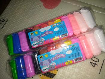 Product Review of Clay Polymer Mainan Anak Isi 12pcs Edukasi Slime Clay Dough Colour Play JM Permainan from R**h 2