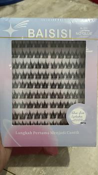 Product Review of [TANPA LEM] BAISISI Bulu Mata Palsu Individual Lashes Z11 Korean Segmentasi + FREE TWEEZER | eyelash extension | Douyin Lashes | Eye Make Up from k**a 2