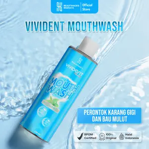 VIVIDENT Mouth Wash Original - Perontok Karang Gigi Pembersih Plak Gigi Kuning