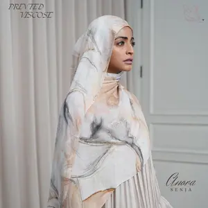 NEW ARRIVAL- Smayka Viscose Printed Modal (Pashmina Gradasi Bahan Viscose)